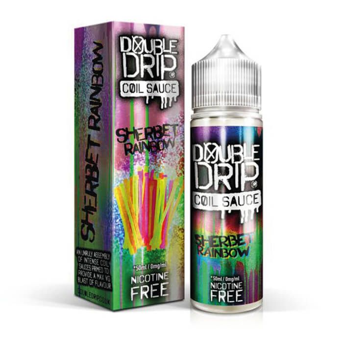 Double Drip Sherbet Rainbow Short fill Vape eliquid 50ml vape Juice Bottle 