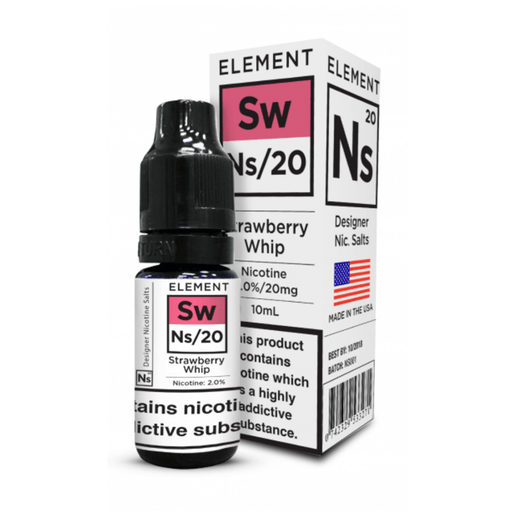 Element NS20 Strawberry Whip 10ml Nic Salt eliquid vape juice