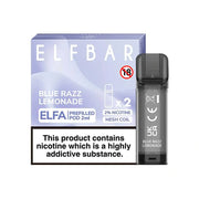 Elf Bar Elfa Blue Razz Lemonade Flavour Pre Filled Pods