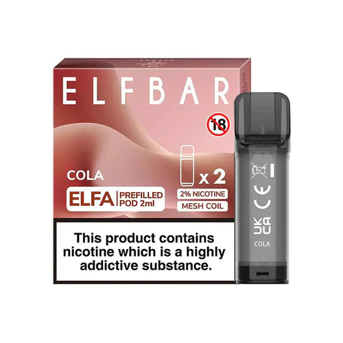 Elf Bar Elfa Cola Flavour Pre Filled Pods
