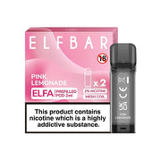 Elf Bar Elfa Pink Lemonade Flavour Pre Filled Pods