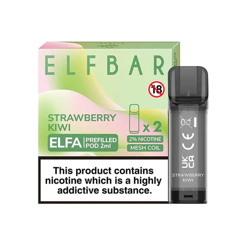 Elf Bar Elfa Strawberry Kiwi Flavour Pre Filled Pods