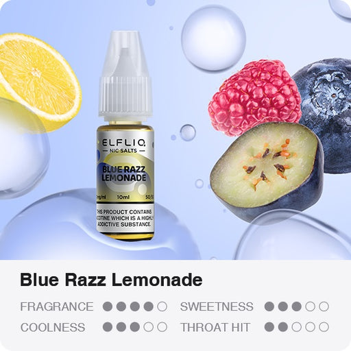 Elf Bar ElfLiq Vape Liquid Blue Razz Lemonade Nic Salt
