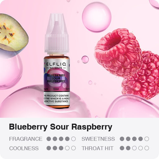 Elf Bar ElfLiq Vape Liquid Blueberry Sour Raspberry Nic Salt