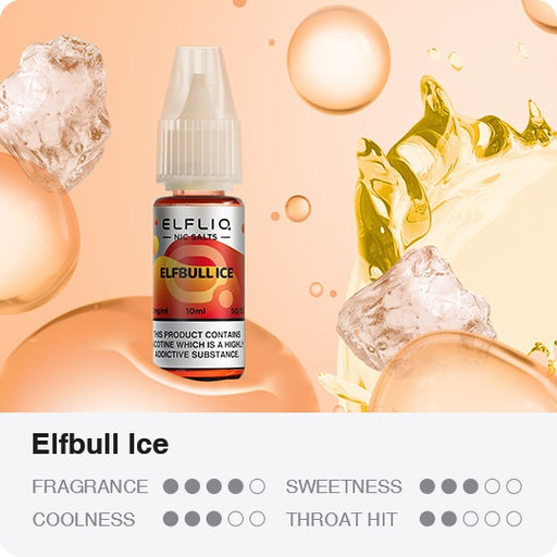 Elf Bar ElfLiq Vape Liquid Elfbull Ice Nic Salt
