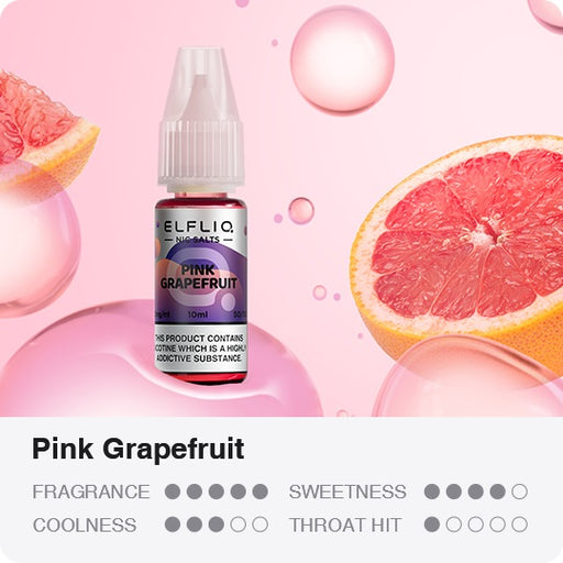 Elf Bar ElfLiq Vape Liquid Pink Grapefruit Nic Salt