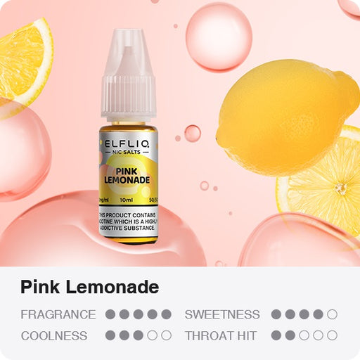 Elf Bar ElfLiq Vape Liquid Pink Lemonade Nic Salt