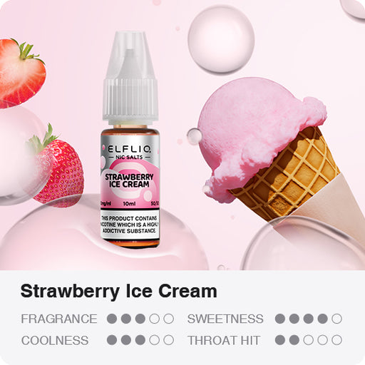 ElfLiq Strawberry Ice Cream e liquid by Elf Bar Profile