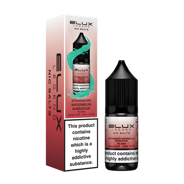 Strawberry Watermelon Bubblegum Elux Legend Nic Salt Vape Juice