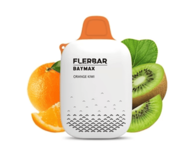 flerbar baymax zero nicotine disposable vape orange kiwi