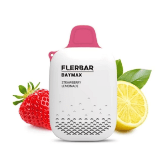 flerbar baymax zero nicotine disposable vape strawberry lemonade