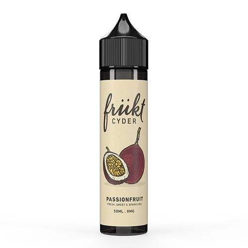 Frukt Cyder Passionfruit 50ml Short Fill Eliquid Vape Juice