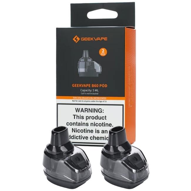 GeekVape B60 Replacement Pod 5ml Boost 2 Vape Shop Birmingham GeekVape B60 Replacement Pod 5ml Boost 2 Vape Shop Birmingham