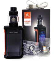 Geekvape Aegis X Zeus Sub Ohm Vape Kit with Zeus Tank Box Contents