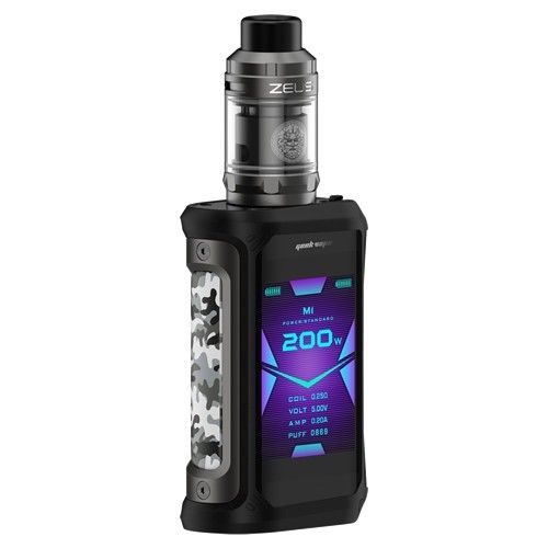 Geekvape Aegis X Zeus Sub Ohm Vape Kit Gunmetal Camo with Zeus Tank