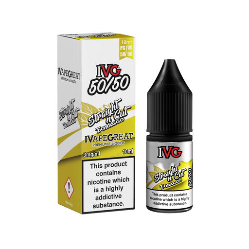 IVG Straight N Cut Tobacco 50/50 10ml eliquid vape juice