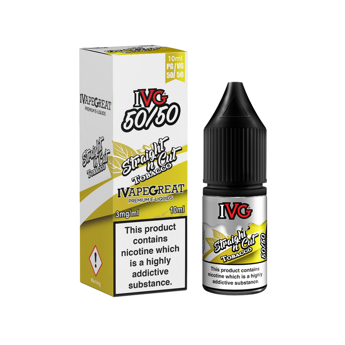 IVG Straight N Cut Tobacco 50/50 10ml eliquid vape juice