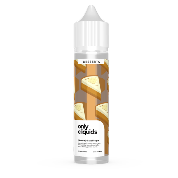 Only Eliquid Banoffee Pie 50ml Short Fill Vape Juice