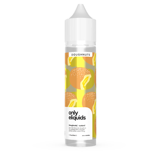 Only Eliquid Custard Doughnut 50ml Short Fill Vape Juice