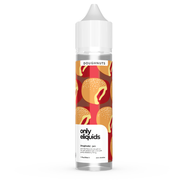 Only Eliquid Jam Doughnut 50ml Short Fill Vape Juice