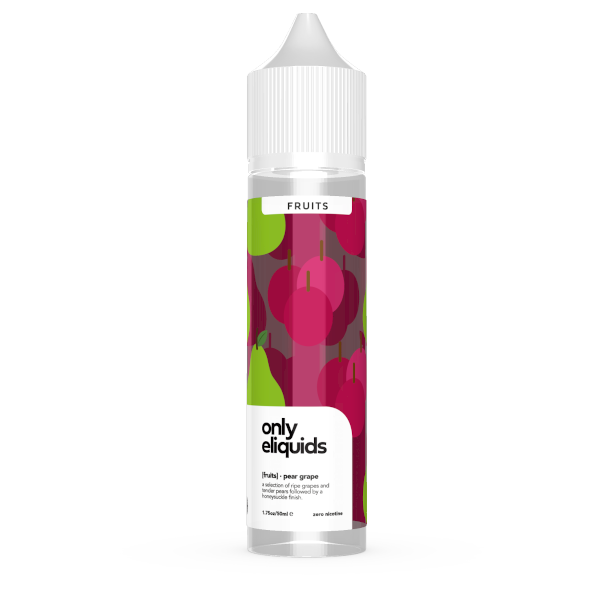 Only Eliquid Pear Grape 50ml Short Fill Vape Juice