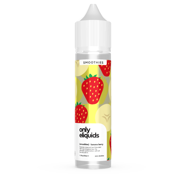 Only Eliquid Banana Berry 50ml Short Fill Vape Juice