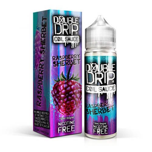 Double Drip Raspberry Sherbet Short fill Vape eliquid 50ml vape Juice Bottle 
