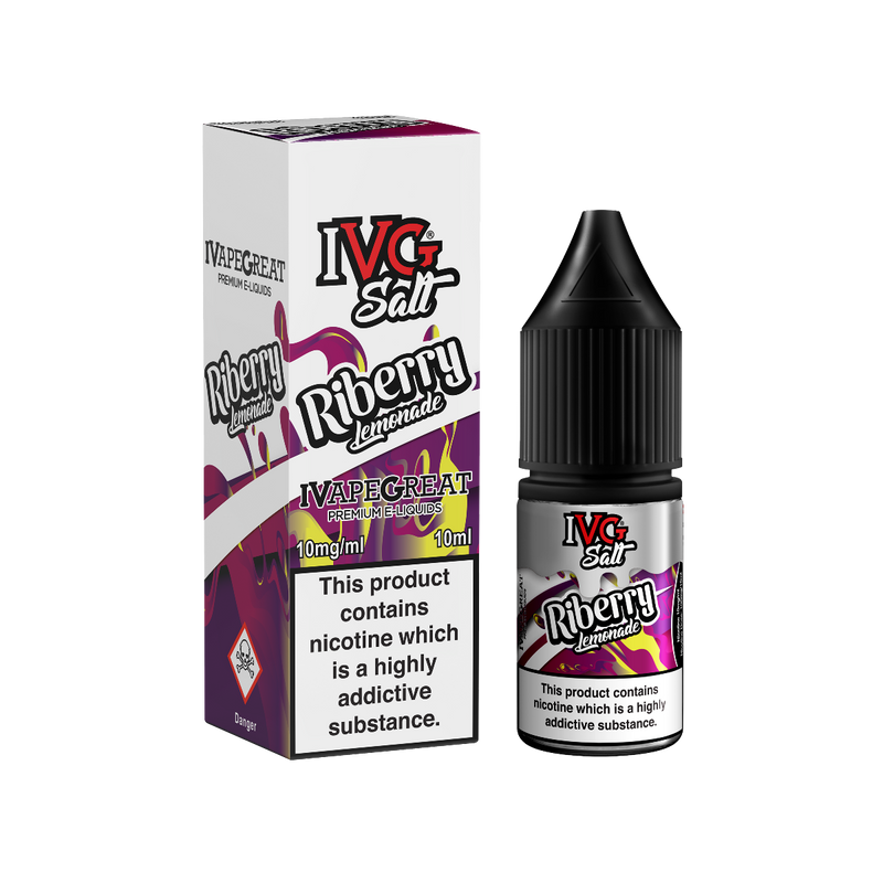 IVG Salt Riberry Lemonade Nic Salt 50/50 10ml eliquid vape juice