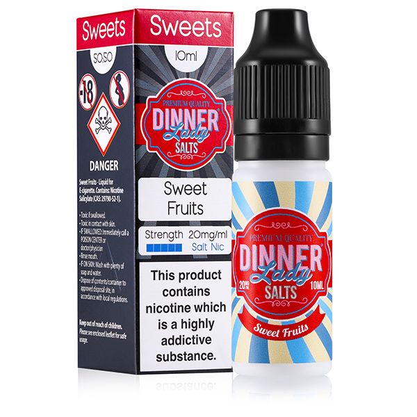 Dinner Lady Sweet Fruits Salt Nic Nicotine Salt 20mg 10ml Bottle