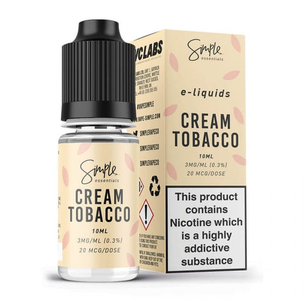 Simple Essentials Cream Tobacco Vape Shop Birmingham Simple Essentials Cream Tobacco Vape Shop Birmingham