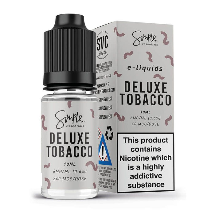 Simple Essentials Deluxe Tobacco 50/50 eliquid