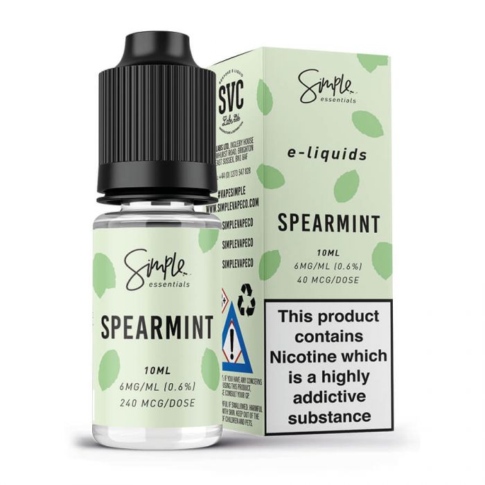 Simple Essentials Spearmint 50/50 eliquid