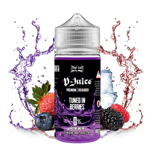 Vjuice Tuned in Berries 100ml Shortfill Vape juice eliquid