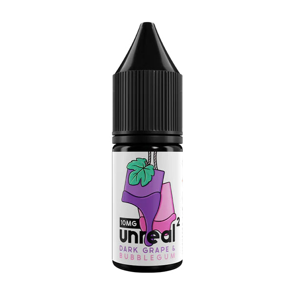 Unreal² Dark Grape & Bubblegum 10ml nic salt vape juice