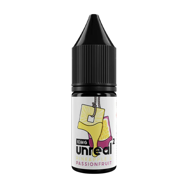 Unreal² Pineapple and passionfruit 10ml nic salt vape juice