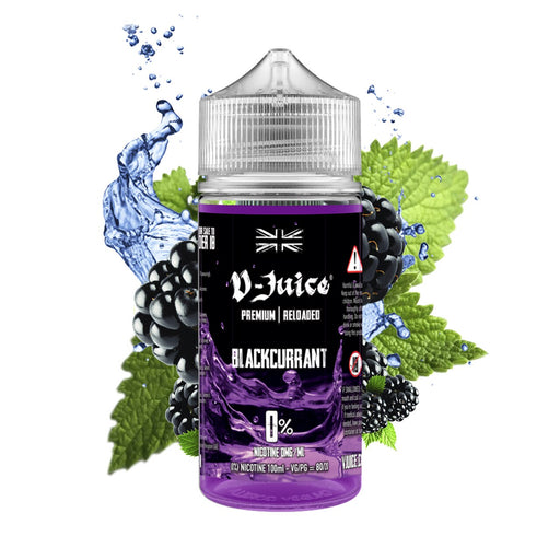 Vjuice Blackcurrant 100ml Shortfill Vape juice eliquid