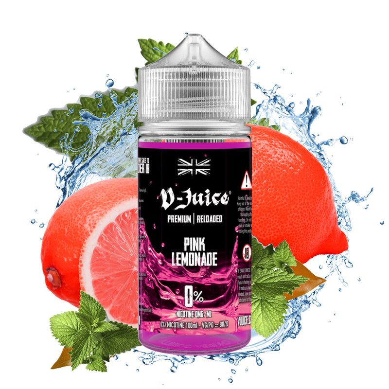 Vjuice Pink Lemonade 100ml Shortfill Vape juice eliquid