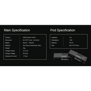 Voopoo Drag Nano Pod Vape Kit Specification
